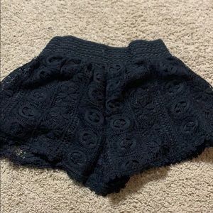 Vanity lace short shorts